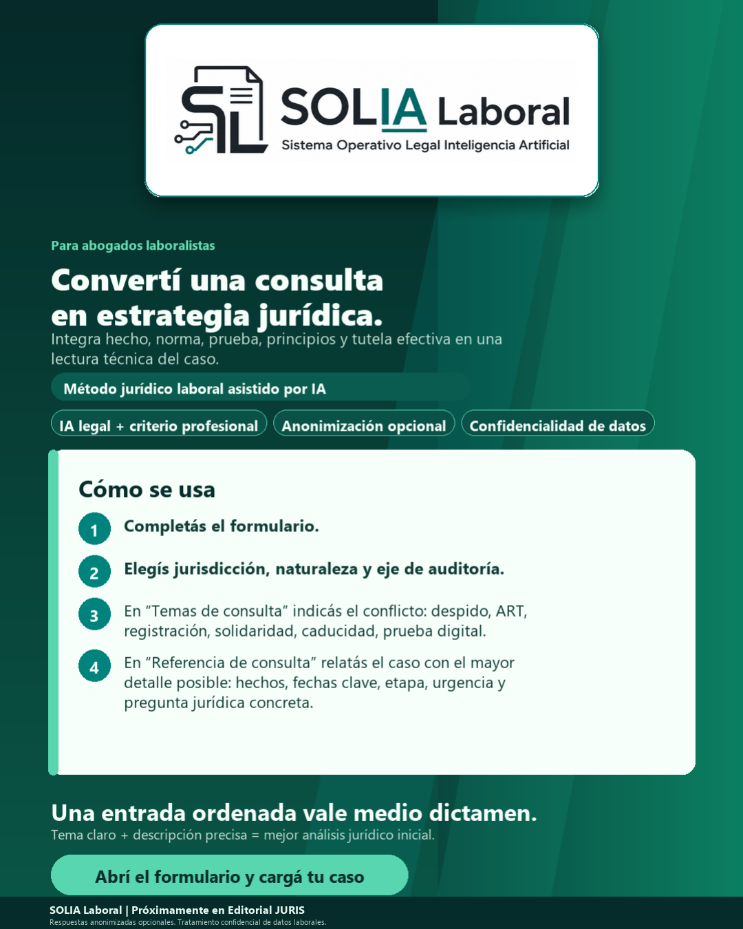 Flyer SOLIA Laboral, página 1